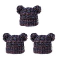 thumbnail image 2 of Minnieouse Gorro y esponjoso con bolas de pompones, tocado a la moda, gorros de buena retención de calor, hermoso regalo para niños, naranja, Type1 NO1 Minnieouse  CBP255440, 2 of 6