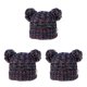 thumbnail image 3 of Jumpingount Gorro y esponjoso con bolas de pompones, tocado a la moda, gorros de buena retención de calor, hermoso regalo para niños, naranja, Type1 NO1 Jumpingount CBP255440, 3 of 6