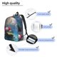 thumbnail image 3 of Balery Pond Cute Axolotl Mochila Clásica Impresa Básica para Viaje, Mochila Escolar Resistente al Agua, Mochila de Lona con Correas Ajustables-Medium, 3 of 5