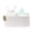 All White, variant on Large Laundry for Organizing|Rectangle Cotton Rope Storage with Handles|Blanket for Living Room|Woven Laundry for Towels, Toys, Clothes-22x15x12"-White/Brown