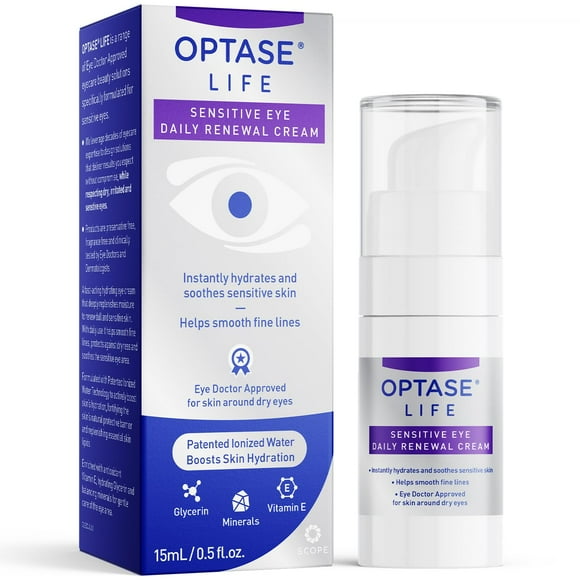Crema de ojos Optase LIFE Sensitive Eye Daily, hidratante, 15 ml