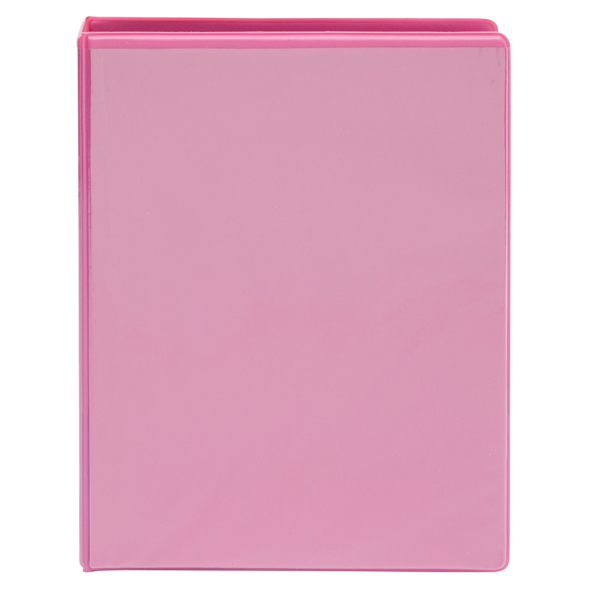 6 Pack Mini Pink 3 Ring Binder for 5.5 x 8.5-Inch Paper, 1-Inch Round Rings, School and Office Supplies