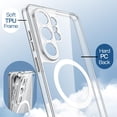 thumbnail image 6 of JETech Magnetic Case for Samsung Galaxy S26 Ultra, Compatible with MagSafe, Shockproof Cover (Clear), 6 of 7