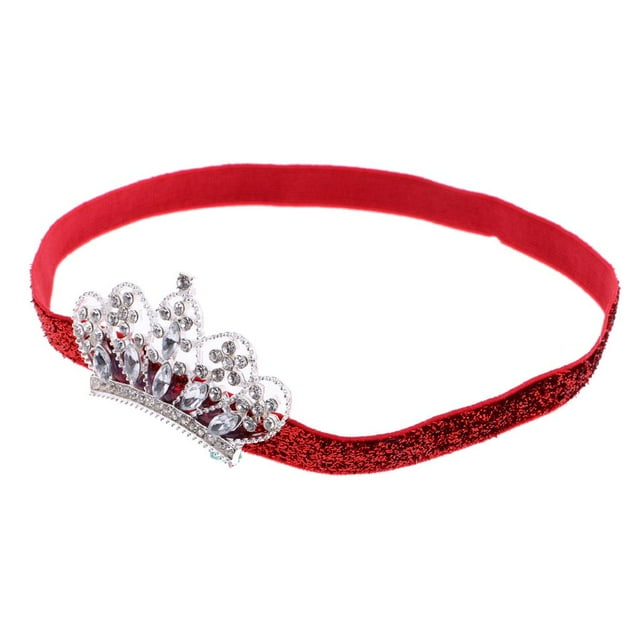 Cinta elástica para el cabello Forma de de moda Diadema de tela de joyería para niñas encantadoras con soporte de fotografía de rojo