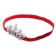 thumbnail image 1 of Diadema elástica con corona para niña rojo, 1 of 9