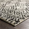 thumbnail image 3 of Surya Beni shag BSH-2310 31 x 87" Runner Fabric Rug in Black and Cream, 3 of 7