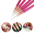 thumbnail image 3 of Conjunto Único de 1 Kit de Pinceles Finos para Arte de Uñas para Diseño de Uñas Color Rosa Rojo, 3 of 6