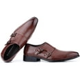 thumbnail image 5 of Mio Mairno Men’s Oxford Monk Strap Dress Shoes, 5 of 7