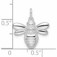 thumbnail image 3 of Sterling Silver Rhodium-Plated Polished Cz Bumble Bee Pendant (18.25 X 16.22) Made In Thailand -Jewelry By Sweet Pea, 3 of 7