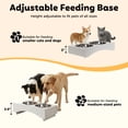 thumbnail image 7 of Dog Feeding Station with Storage, Dog Food Cabinet with 2 Feeding Bowls, Flip-Top Pet Storage Cabinet, Pet Food Holder for Dog and Cat, 7 of 7