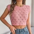 thumbnail image 5 of Njoeus Summer Tops for Women 2025 Athletic Tank Tops for Women Crop Tops for Women Trendy 2025 Summer Tank Tops Crewneck Cropped Sweater Vests for Women Crochet Beach Cover Up Y2K Tops Womens White Ta, 5 of 5