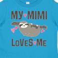 thumbnail image 4 of Inktastic My Mimi Loves Me Sloth Girls Toddler T-Shirt, 4 of 5