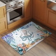 thumbnail image 3 of Summer Ocean Octopus Washable Small Entryway Area Rugs 2'x3', Nautical Colorful Sea Fish Coral Starfish Seashell Low Pile Throw Rug Non-Slip Sturdy Edge Binding Carpet for Front Door Floor Room Entry, 3 of 9