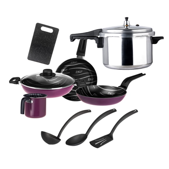 Batería de Cocina Ekco de 10 piezas de Aluminio