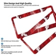 thumbnail image 5 of A Pair Of License Plate Frame Sunscreen Corrosion Resistant Rust 12.3×6.3in With Accessories Suitable For Any Car Red Marble_1, 5 of 8