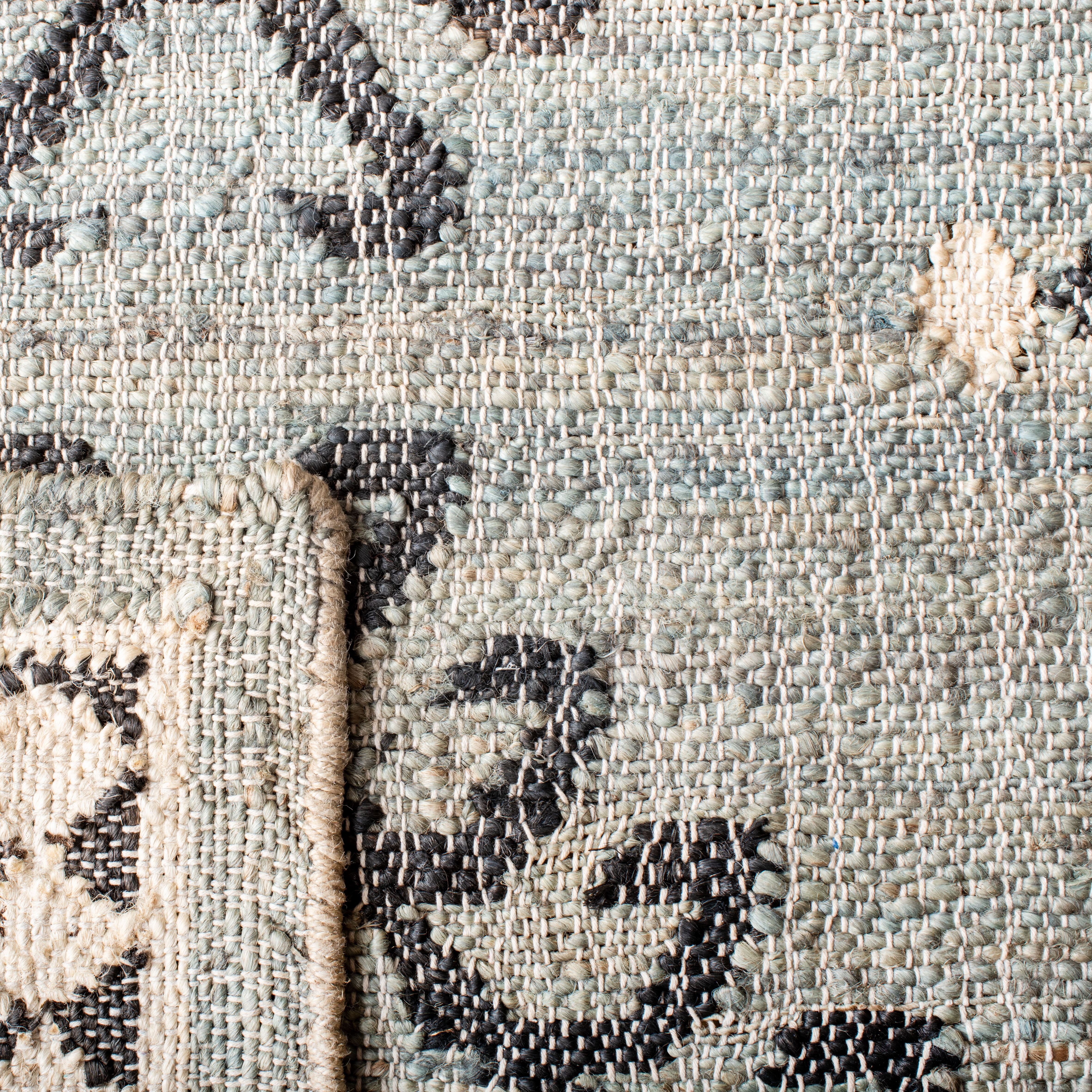 SAFAVIEH Kilim Lisette Tribal Area Rug, Blue/Black, 7' x 7' Round