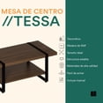 thumbnail image 2 of Mubson Mesa de Centro. Mesa Decorativa para Sala o Recámara Tessa, 2 of 5