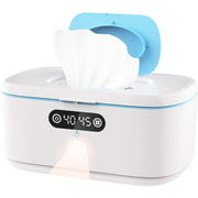 Halo Wipe Warmer with Night Light for Diaper Changes, with Car Charger for Portable use, Constant Temp Control Touch Screen, Wipes Dispenser Holder