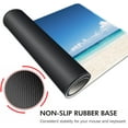 thumbnail image 4 of Gaming Mouse Pad Beach Pattern XXL XL Large Mouse Pad Mat Long Extended Mousepad Desk Pad Non-Slip Rubber Mice Pads Stitched Edges Thin Pad (31.5x11.8x0.12 Inch)- Tropical Palm Sea and Beach, 4 of 6