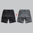 thumbnail image 3 of Cargo Shorts Girl boys Athletic Running Shorts 2pc Workout Lightweight Gym Basketball Shorts with Zipper Pockets Light Blue 14-15Y, 3 of 4