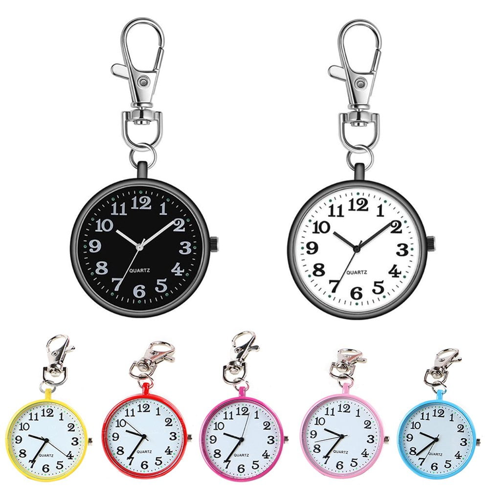 Montre d'infirmière souple en silicone bleu avec épingle à nourrice intégrer confort médical santé 34600 Bédarieux