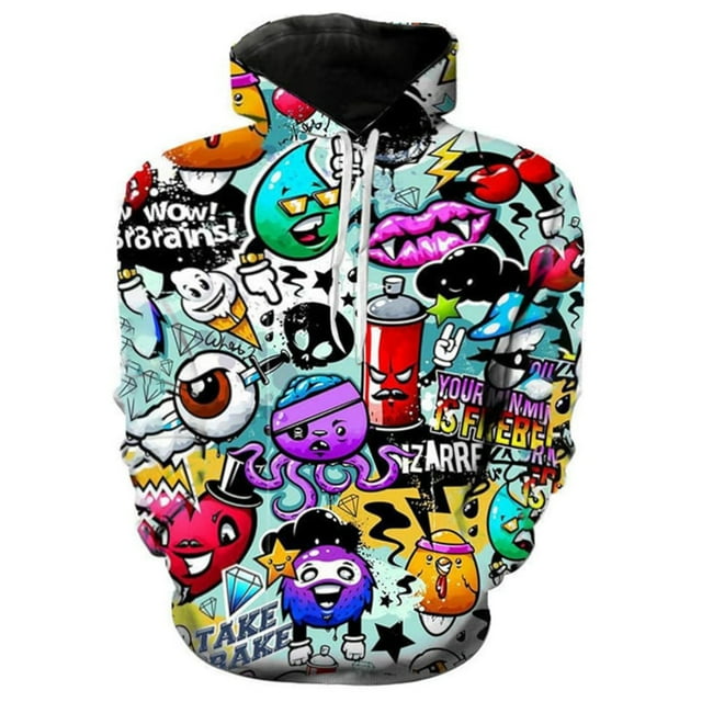 WILLBEST Sudaderas para Hombre Sudadera con Capucha Gráfica Sudadera con Capucha Informal Cómoda para Uso Diario Jersey Elegante Para XXXXXGrande