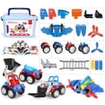 thumbnail image 1 of Bloques De Construcción Magnéticos Palos Magnéticos Bolas De Metal Diseñador Magnético Juego De Construcción Vehículo Coche Juguetes Para Niños Yuarrent FN003238-02, 1 of 6