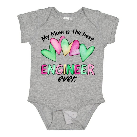 Inktastic My Mom is the Best Engineer Ever Boys or Girls Baby Bodysuit
