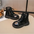 thumbnail image 4 of Girls Ankle Boots Mesh Lace Up Back Zipper Booties Kids Summer Hollow Out Breathable Soft Sole Boots Black 9.5 Little Kids, 4 of 7