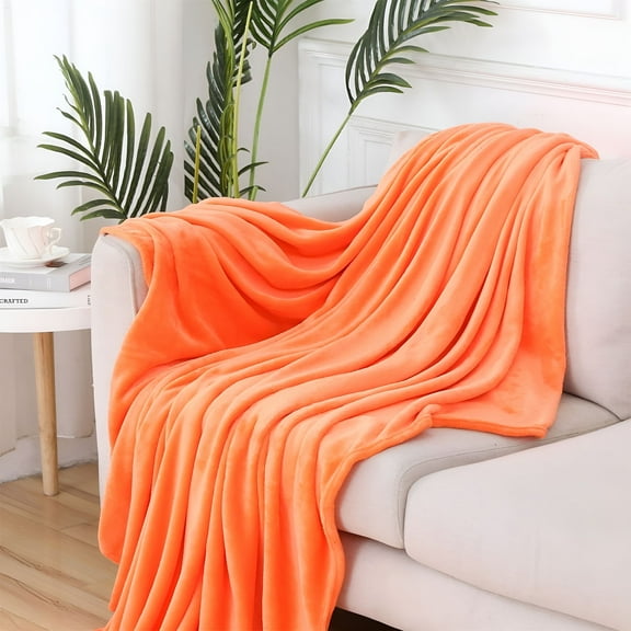 AUQ Queen Blanket for Bed Solid Color Blanket Flannel Blanket Coral Fleece Blanket Soft Cozy Blanket Velour Blankets