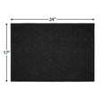thumbnail image 5 of Mainstays Basic Polyester Chenille Noodle Bath Rug, Rich Black, 17"x24", 2-Piece Set, 5 of 9
