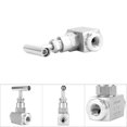 thumbnail image 4 of Válvula De Aguja Derecha Con Hembra De Acero Inoxidable De Acero Inoxidable De Alta Presión, Control De Reemplazo En Latón Robusto Para Regular El Agua, El Gas Y, 4 of 7