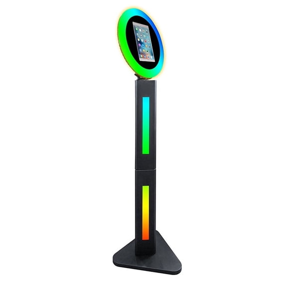 10.2 Inch IPAD Photo Video Shooting Selfie Wedding Photobooth RGB Colorful Light Photo Booth Remote Control