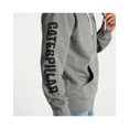 thumbnail image 2 of Caterpillar DARK HEATHER GREY Men's Foundation Full Zip Logo Hoodie, US L, 2 of 11