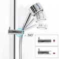 thumbnail image 5 of Shower Head Holder Clamp Bracket Adjustable Replacement, On Wall Mount Shower Bracket, Slide Clamp Holder Bracket, Chrome Plated, 5 of 5