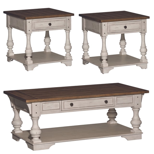 Liberty Morgan Creek Ensemble Cocktail 3 Pcs - Blanc Antique/accent Tabac Brossé