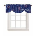 thumbnail image 7 of Tie Up Valance Curtain for Kitchen, Independence Day America Firework Rod Pocket Short Curtains Adjustable Tie-Up Shade Valances, Patriotic Red Star Blue Window Treatment for Bathroom Living Room Bedroom, 7 of 7