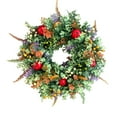 thumbnail image 1 of Couronne Multicolore d'Été, Couronne Rouge d'Été, Simulation de Tranche d'Orange, Couronne de Porte Suspendue (Verte), 1 of 4