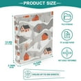 thumbnail image 3 of FORMRS 3 Ring Binder 1.5 inch with Pockets Set of 2 Clip Board 200 Sheets Capacity, Snow Cartoon Houses, 3 of 8