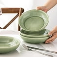 thumbnail image 7 of AmorArc 8.5'' Large Ceramic Pasta Bowls Set, 36oz Stoneware Bowls Set of 6 for Kitchen, Reavtive Glaze Bowls-Microwave,Dishwasher Safe for Pasta,Salad,Oatmeal-Olive Green, 7 of 7