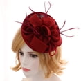 thumbnail image 1 of Sombreros de Cóctel Fascinator de Plumas Nupciales para Mujer Yinane, 1 of 8