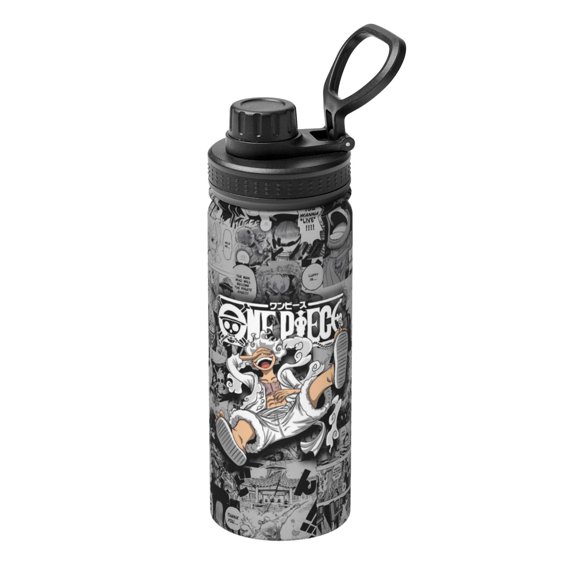 Stainless Steel Kettle Vacuum Insulated One Piece Luffy Sports Water Bottle for Gym Travel 18 Oz