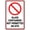 Warning Sign 1, variant on No Right Turn (With Directional Arrows) Metal Sign - 8"x12" for Outdoor Indoor Use