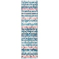 thumbnail image 5 of SAFAVIEH Madison Hayden Geometric Area Rug, Navy/Ivory, 8' x 10', 5 of 9