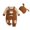 Brown, variant on Gubotare Baby Boy Clothes Newborn Hoodie Romper Fall Winter One-piece Outfit Infant Cute Cartoon Clothing Set 0-18 Months