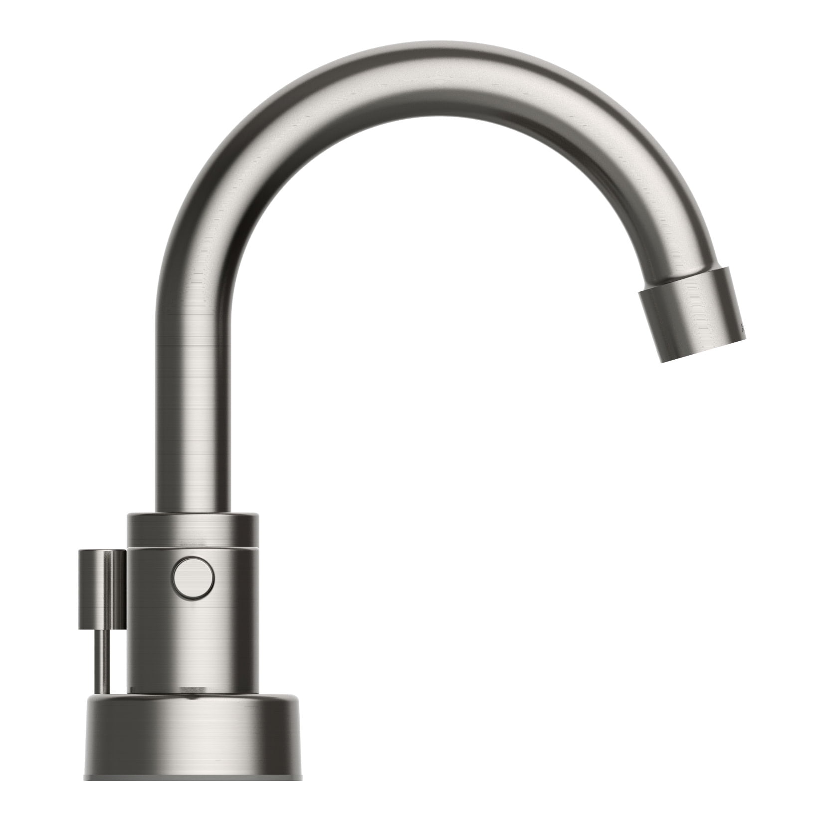 Design House Eastport II Contemporary Center set Deck Mount 2-Handle Faucet for Bathroom Satin Nickel
