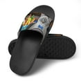 thumbnail image 4 of GZHJMY Stylish Slides for Women Men, A Cat Ash Drives A Car on The Highway Soft Flexible Slip-on Sandals Slippers, 4 of 7