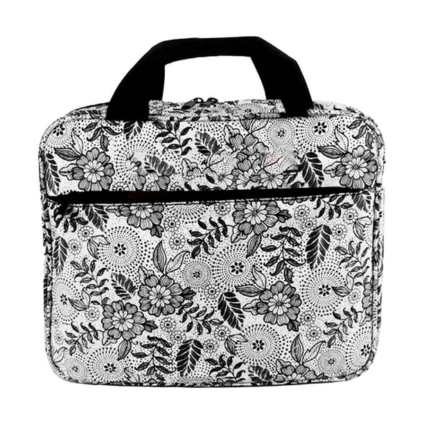 Bolsa para proyectos de bordado, bolsa de almacenamiento para kits de bordado, bolsa para herramientas de punto de cruz con base blanca