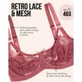 thumbnail image 5 of Smart & Sexy Women's Lace & Mesh Full Coverage Unlined Underwire Bra, 5 of 5