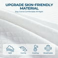 thumbnail image 4 of BDEUS 2 Inch Gel Memory Foam Mattress Topper, Cool Gel Infused Foam Bed Topper, Pressure Relief, Removable Soft Cover, Queen Size, 4 of 12